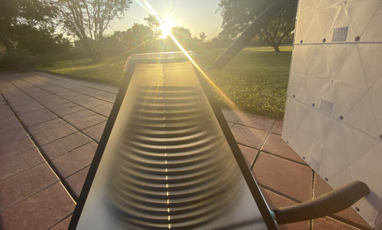 Une température de l'eau d'environ 50 degrés Celsius a été atteinte chaque jour.