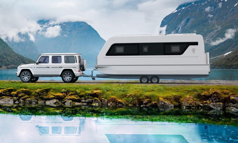 Une caravane catamaran