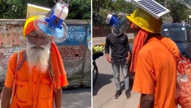 Un insolite chapeau ventilateur solaire