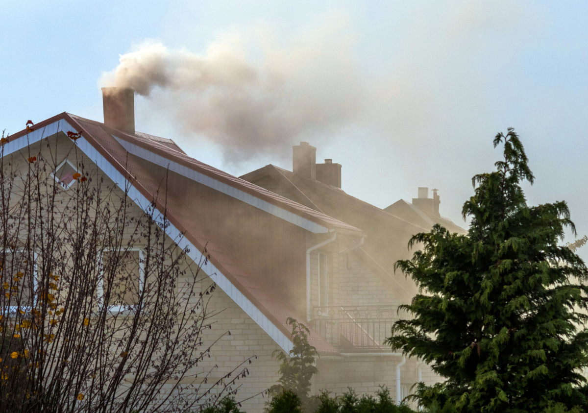 Les cheminées accusées d'être à l'origine de la pollution ?