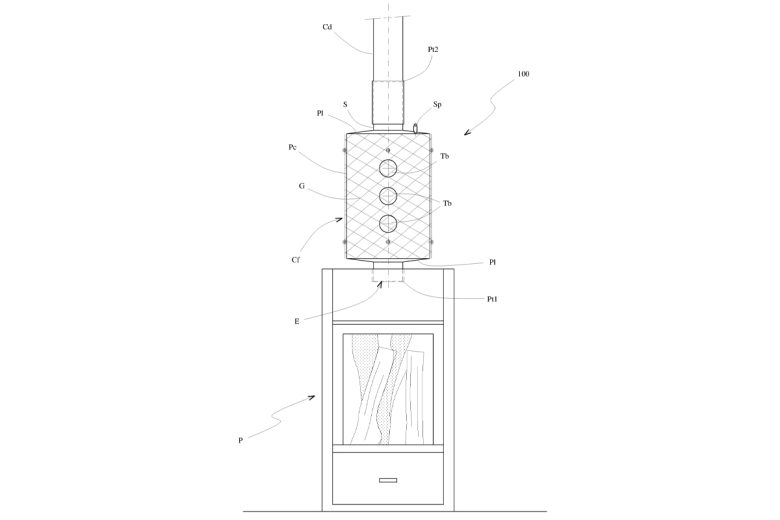 RADIATEUR DE CHAUFFAGE DESTINE A ETRE RACCORDE A UN POELE OU UN FOURNEAU