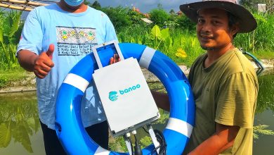 Banoo est une technologie d'aquaculture intégrée, composée d'un aérateur à microbulle
