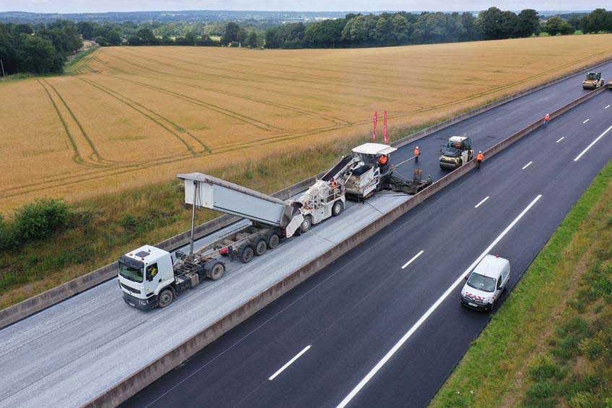 Le Biophalt® sur la RD 924 entre Flers et Landigou