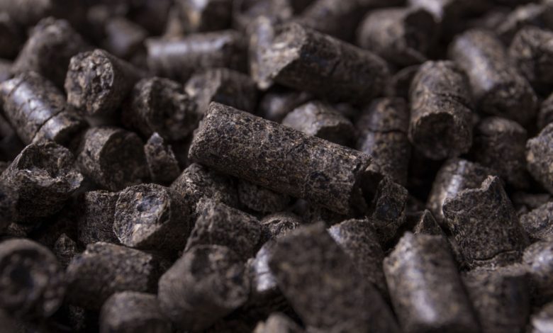 Des pellets noirs