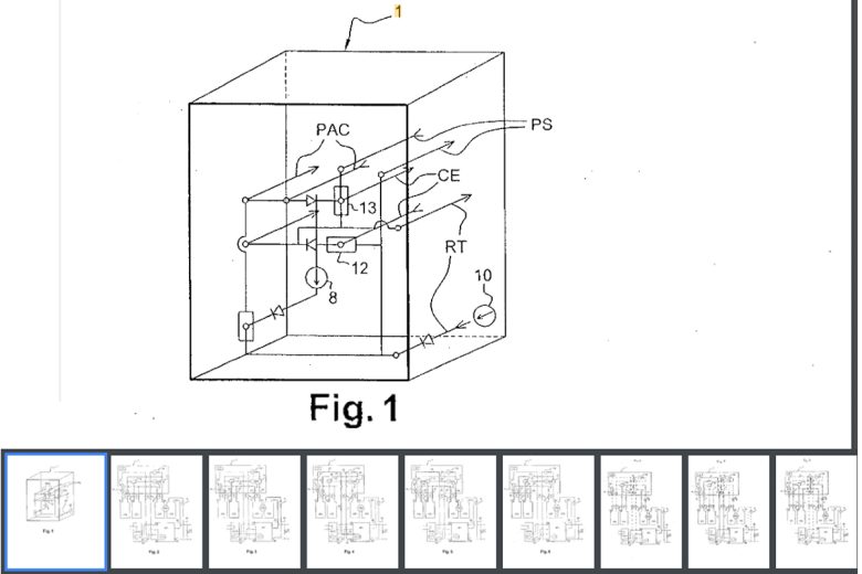 Capture d'écran du brevet d'invention de Roger Dolmazon