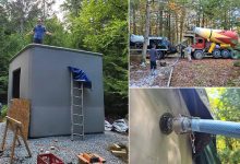 Les structures en béton se gonflent et se métamorphosent en maisons