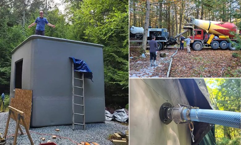 Les structures en béton se gonflent et se métamorphosent en maisons