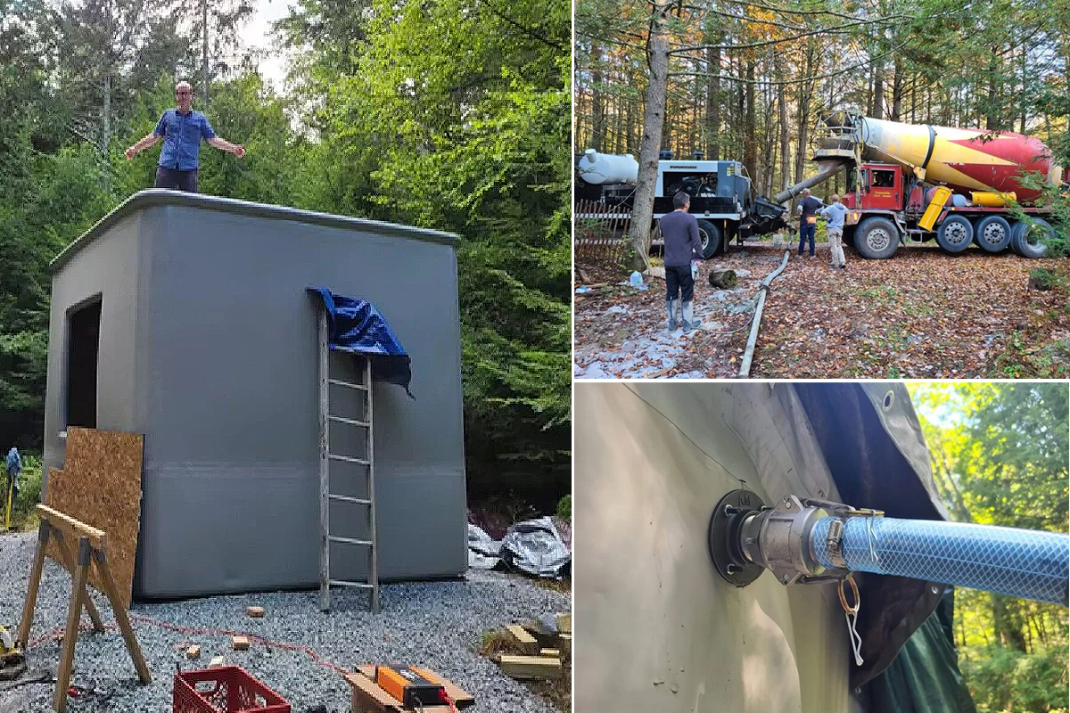 Les structures en béton se gonflent et se métamorphosent en maisons