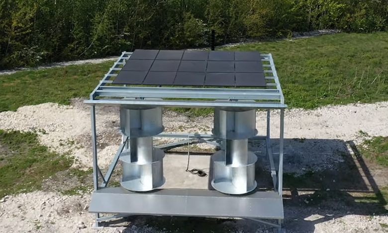Une plateforme d'énergie mixte éolien/solaire appuyée par ses études des vents.