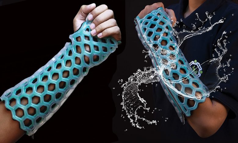 Un immobilisateur orthopédique lavable