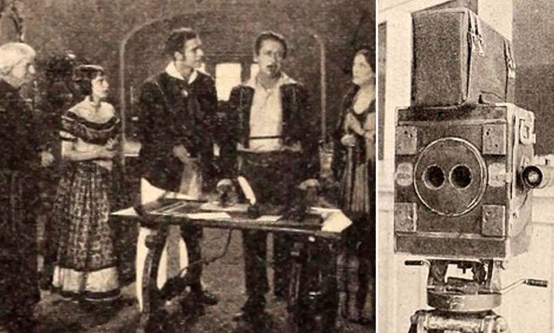 27 septembre 1922 : Le premier film 3-D , "The Power of Love", est projeté à Los Angeles. Le drame d'époque a été tourné avec une caméra à deux objectifs inventée par Harry K. Fairall (également le réalisateur). Les téléspectateurs portent des lunettes avec des verres rouges et bleus pour un effet stéréoscopique approprié