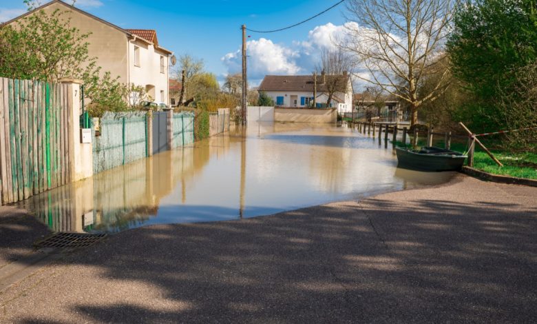 04 09 2022 La ville de Marly est inondée après la fonte des neiges