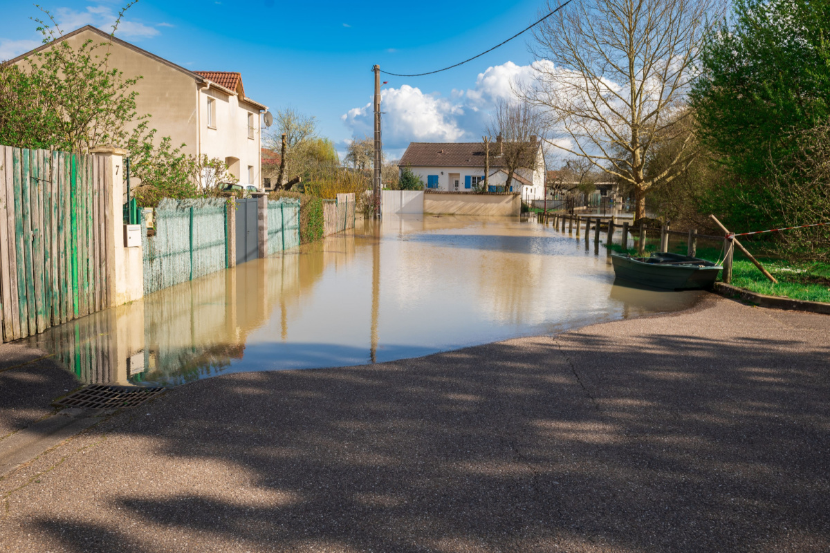 04 09 2022 La ville de Marly est inondée après la fonte des neiges