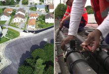 Une route pour chauffer ou rafraîchir les rues et les bâtiments des villes.