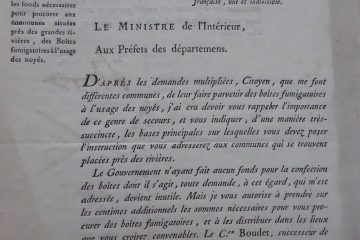 une circulaire du ministre de l’intérieur évoque l’importance des boites dites fumigatoires