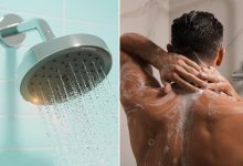 Le pommeau de douche REVA réduit le débit d’eau d’environ 85% lorsqu’il détecte que l’utilisateur ne se tient pas directement en dessous.