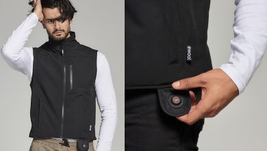 La veste chauffante ewool® PRO peut être portée sous un manteau