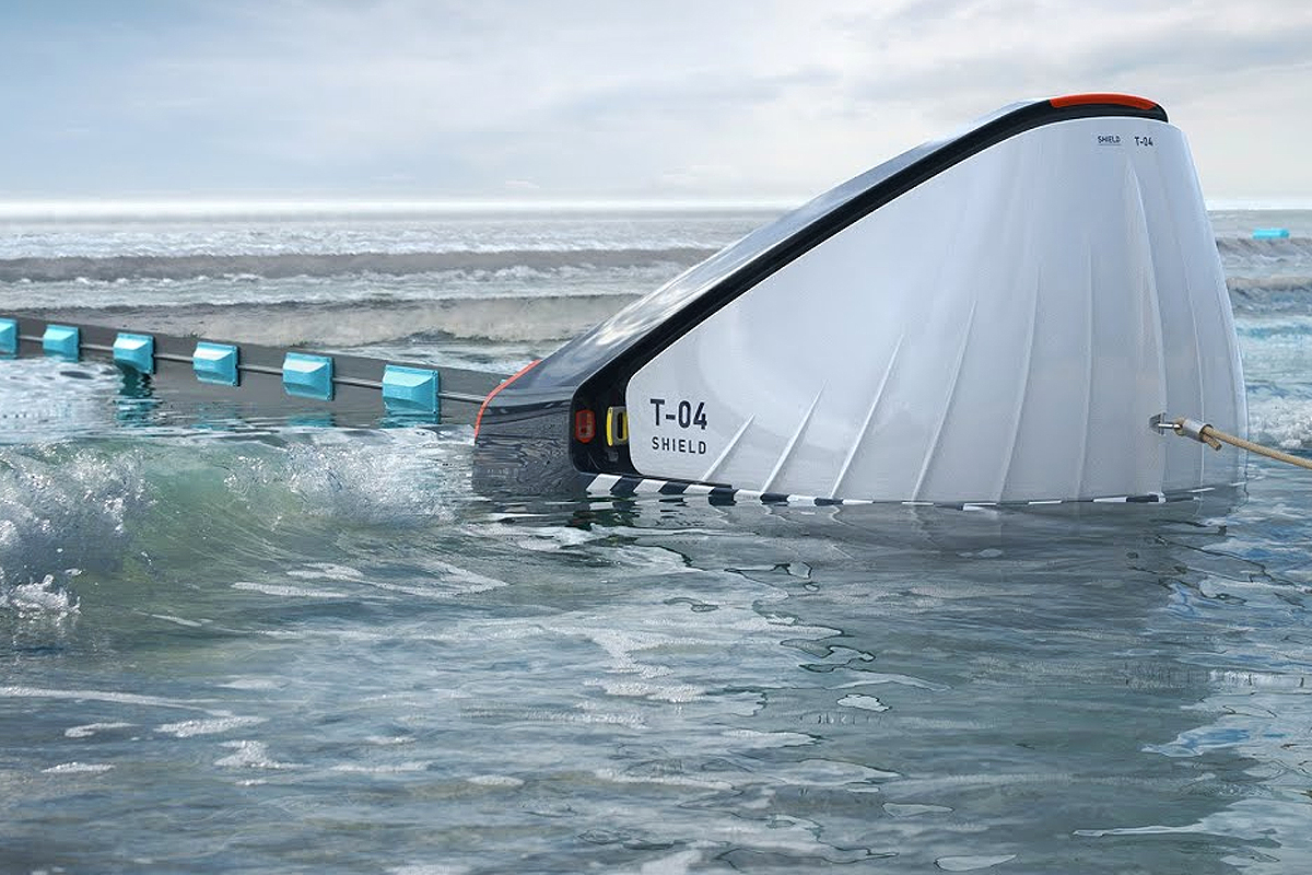 Un équipement de protection et de collecte des déchets alimenté par les vagues