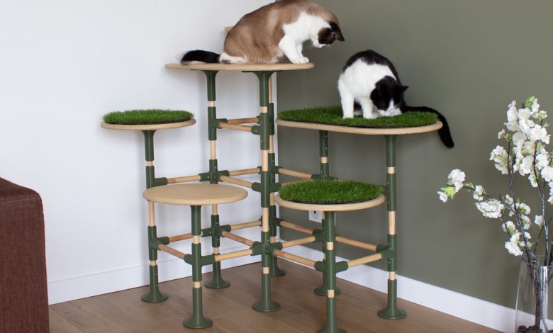 Un arbre à chats modulaire.