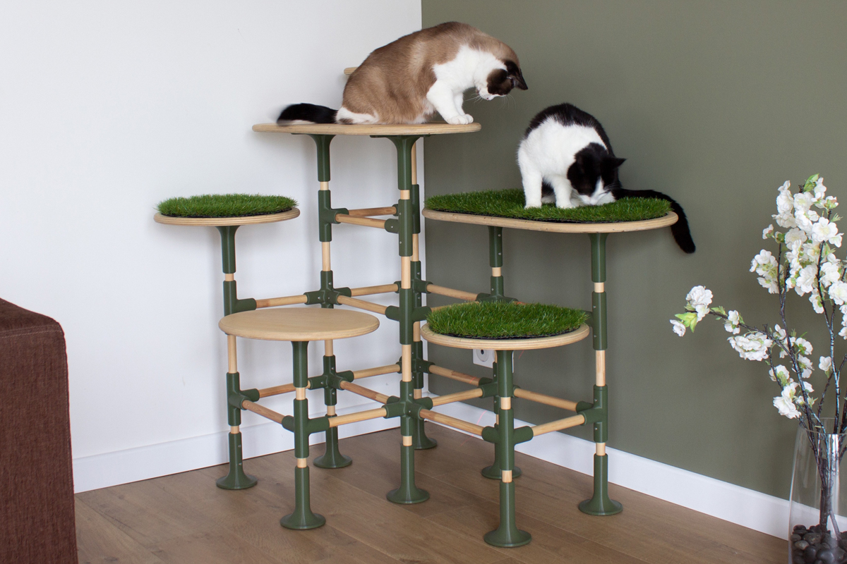 Un arbre à chats modulaire.