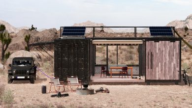 La maison container peut être construite dans le désert ou dans les montagnes enneigées.