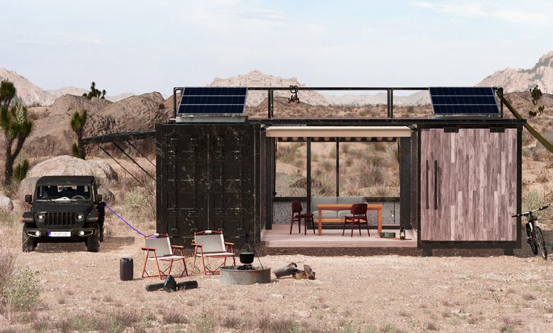 La maison container peut être construite dans le désert ou dans les montagnes enneigées.