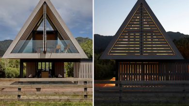 La maison de 110 m² est construite avec des fondations en béton