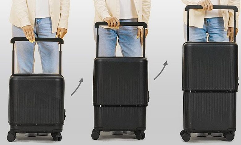Appuyez sur un bouton pour agrandir ou réduire la taille de la valise VELO en quelques secondes.
