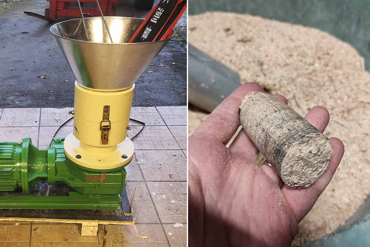Des pellets de bois à 0,13 € le kilo avec une presse destinée à la  fabrication de granulés pour l'alimentation animale - NeozOne