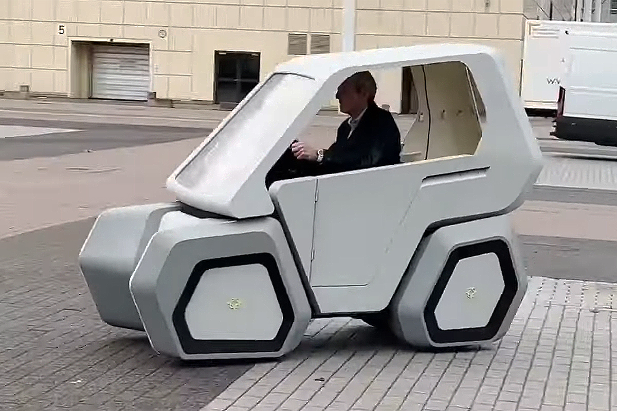 Une voiture électrique imprimable en 3D