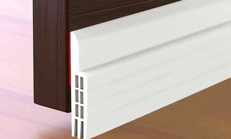 Bas de Porte Adhési, Souple Silicone Isolant Phonique Thermique