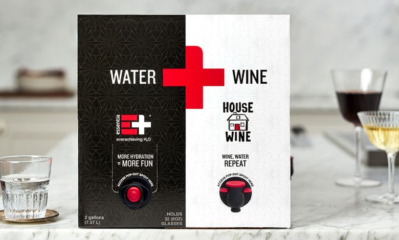 Essentia Water s'est associée à House Wine pour créer un nouveau coffret Water & Wine en édition limitée