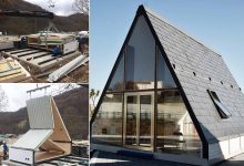 Une maison triangulaire à moins de 100 000 euros