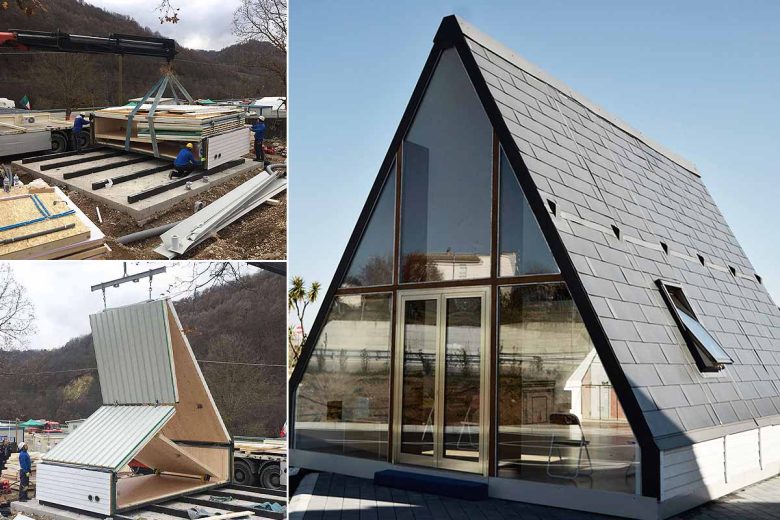 Une maison triangulaire à moins de 100 000 euros