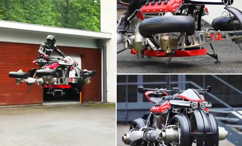 La première moto volante au monde, signée par le constructeur Français Lazareth : la LMV 496
