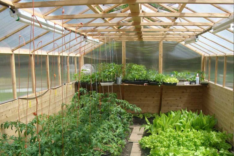 Une serre quatre saison pour cultiver des légumes frais toute l'année.