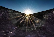 Lever du soleil vu du mont Tlaloc au Mexique.