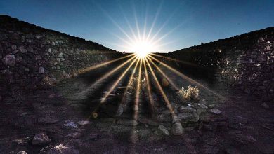 Lever du soleil vu du mont Tlaloc au Mexique.