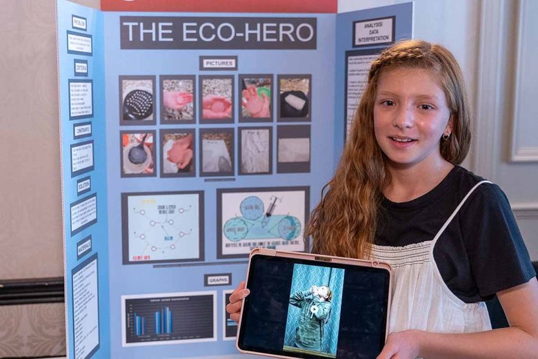 Madison Checketts, 12, has been selected as one of 30 finalists in the 2022 Broadcom Masters competition, the leading national science, technology, engineering and math competition for high school students.