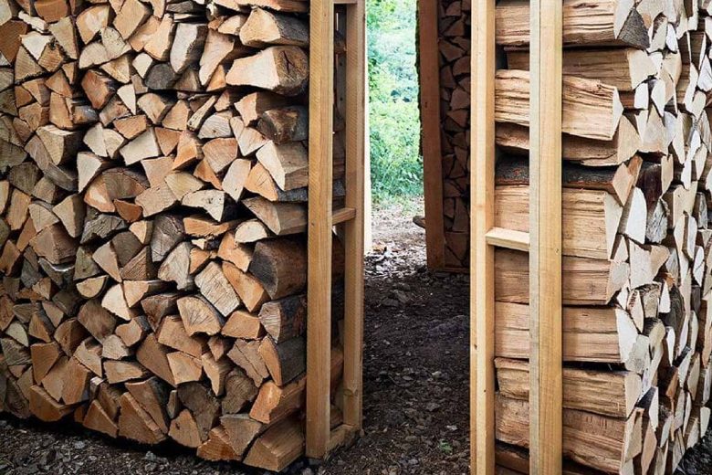 Le volume de la cabane représente le nombre d'arbres coupés.