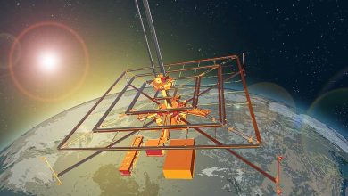 Des vaisseaux spatiaux modulaires collectent la lumière solaire, la transforme en électricité et la transmette sans fil sur de longues distances, pour alimenter des zones qui n'ont pas accès à une source d'électricité fiable.