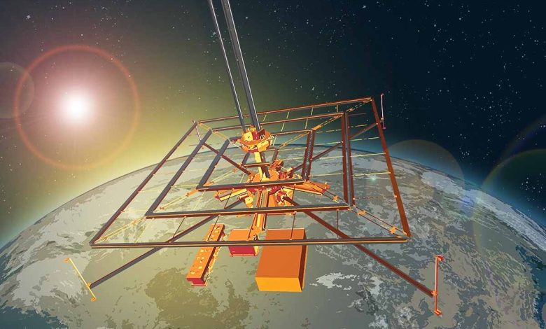 Des vaisseaux spatiaux modulaires collectent la lumière solaire, la transforme en électricité et la transmette sans fil sur de longues distances, pour alimenter des zones qui n'ont pas accès à une source d'électricité fiable.