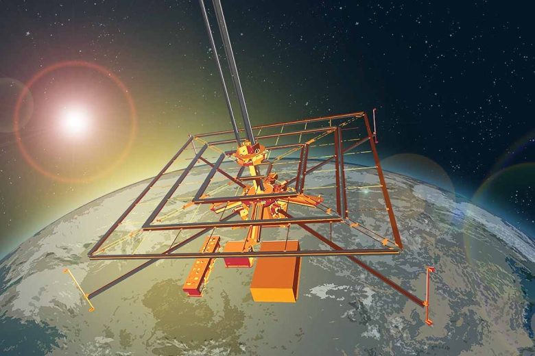 Des vaisseaux spatiaux modulaires collectent la lumière solaire, la transforme en électricité et la transmette sans fil sur de longues distances, pour alimenter des zones qui n'ont pas accès à une source d'électricité fiable.