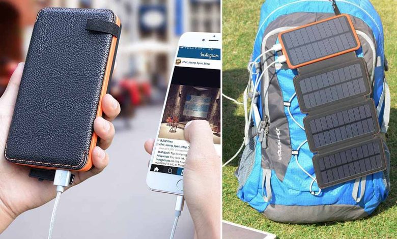 Une batterie et un chargeur solaire intégré.