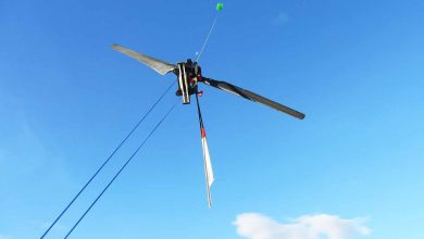 Une éolienne cerf-volant pour produire de l'énergie.