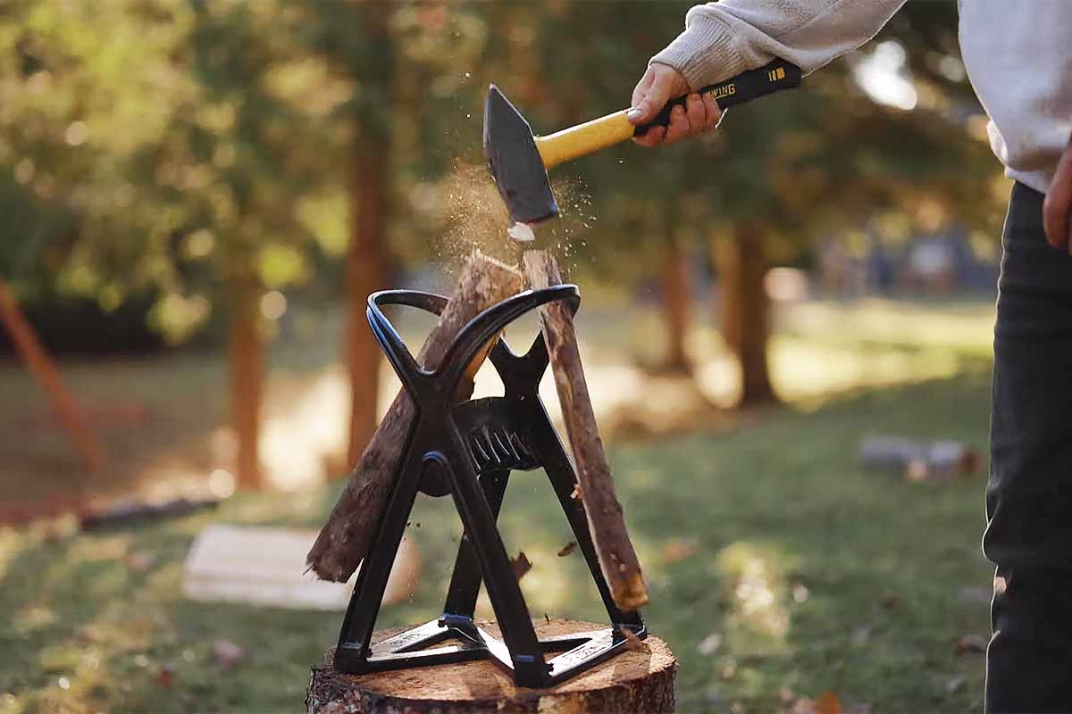 Foret fendeur de bois, découpeur de bûches de machine à bois de chauffage,  foret conique, foret multifonction pour fendre les bûches, avec 3 poignées  de forage