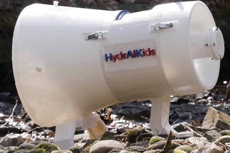 HydrAlKids, une hydrolienne domestique utilisable en rivière.