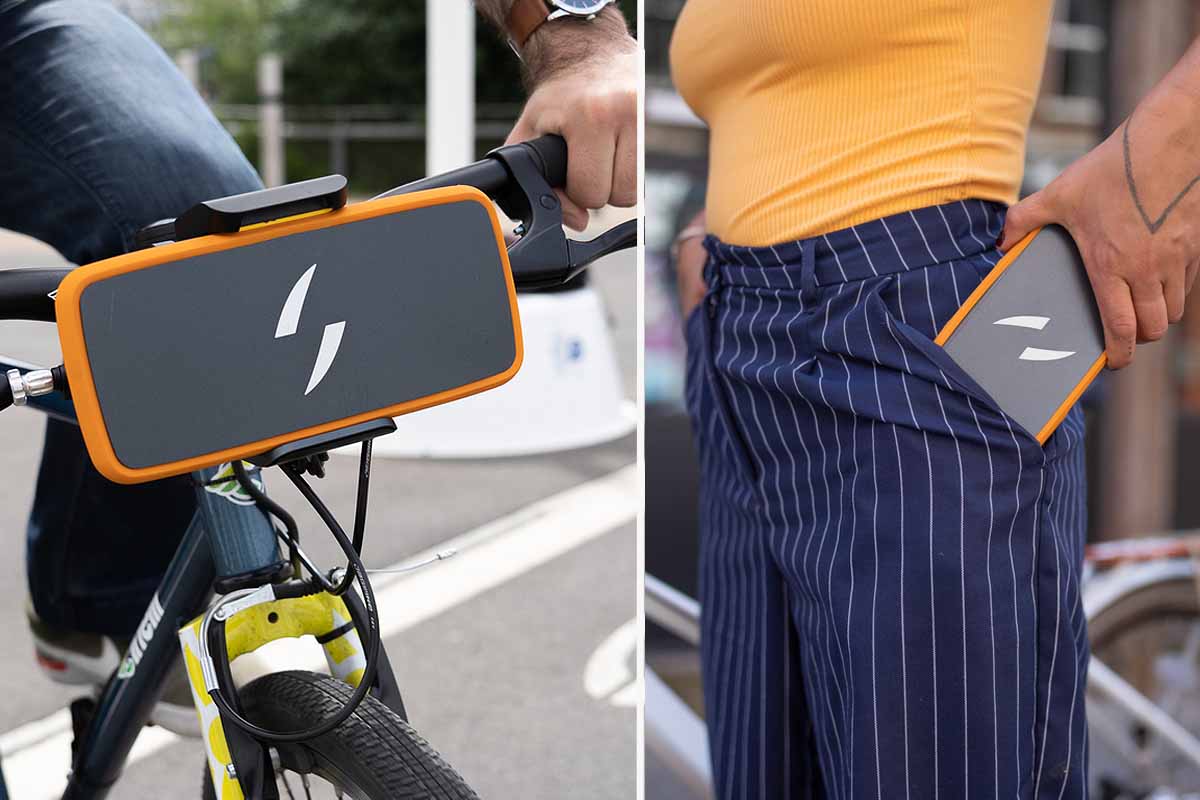 La première batterie de vélo électrique de la taille d'un grand smartphone.