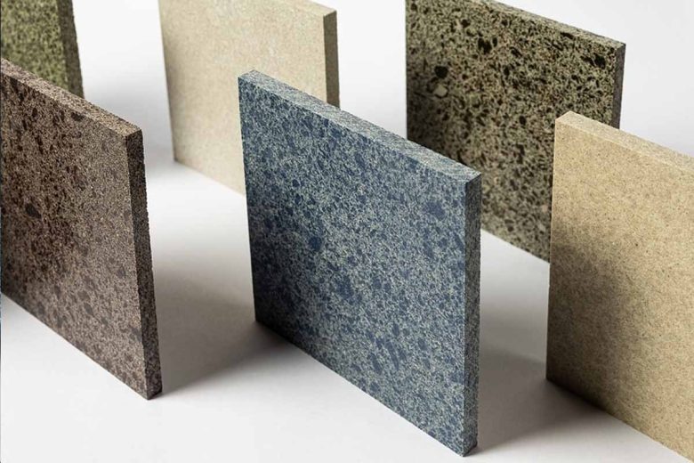 Avec une densité d'environ 1,4 g/cm³ et une surface et un aspect semblables à ceux de la pierre, ce matériau est particulièrement adapté aux revêtements muraux.