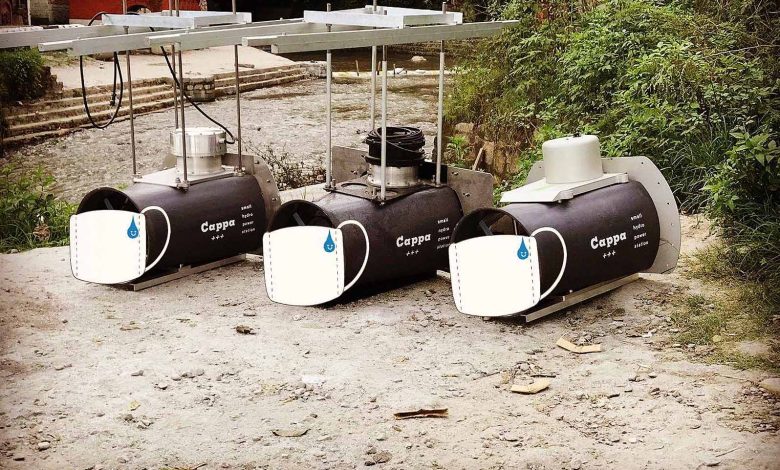Trois hydroliennes Cappa sur les six générateurs installés sur quatre sites au Népal dans le cadre d'un projet pilote.